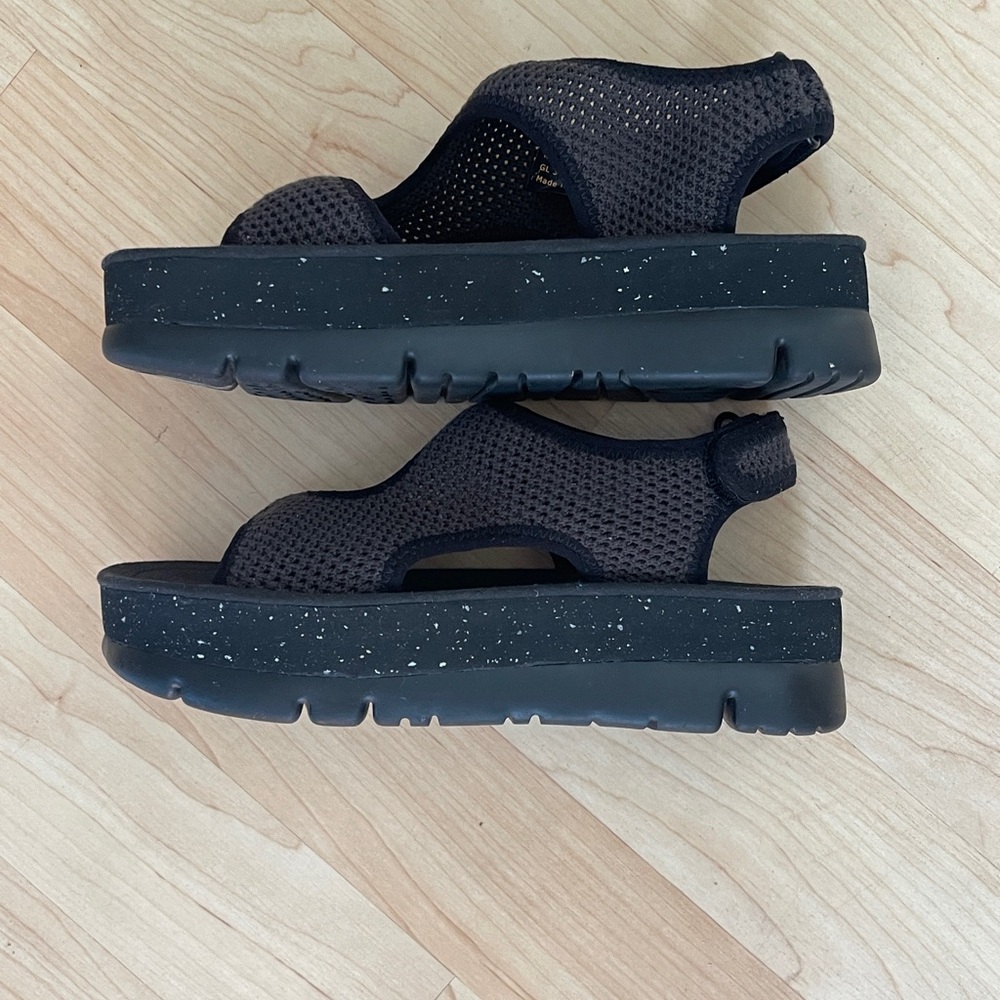 Camper Black Platform Sandals - Picture 6 of 11